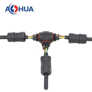 Conversions Tech Screw Lugs Assembly 2pin 3pin 4pin Power Cable Divided Waterproof Electrical Connector IP68 From AOHUA Factory