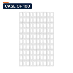 Conversions Tech Wall Plates Case of 100 ($1.63 ea) Screwless Decora Wall Plate, 1-Gang, White | Snap-On Face, Hidden Screws | 5220-701