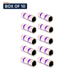 Conversions Tech Electrical > Connectors > Compression Splices Box of 10 ($3.19 ea) Short Barrel Compression Splice 4/0 AWG Copper | 90°C, Purple Code