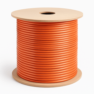 Sigma Wire & Cable Bulk Coax Sigma Wire & Cable  |  Bulk RG6 Coaxial Cable | Dual Shield, 60% Braid | 1000 ft Wooden Reel | Orange