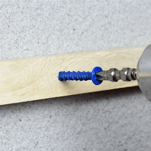 Conversions Tech As Shown SOFT-100 PCS 3/16 Inch X1-1/4 Concrete Screw Anchor Blue Flat Heads For Anchoring To Masonry, Block Or Brick Stucco