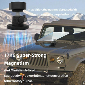 Conversions Tech Black Starlink Mini Car Folding Magnetic Bracket Accessory RV Adapter Roof Magnet Bracket Stands & Mounts