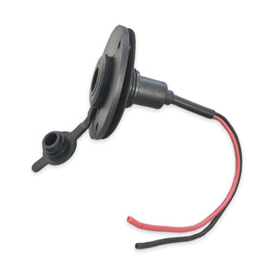 Conversions Tech Starlink Power Accessories Starlink Mini DC Power Panel Socket, Flush Mount | Tethered Dust Cap, Red/Black Pigtail Leads, RV, Van, Marine and Overland | CT-SK0114