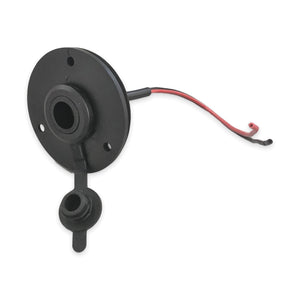 Conversions Tech Starlink Power Accessories Starlink Mini DC Power Panel Socket, Flush Mount | Tethered Dust Cap, Red/Black Pigtail Leads, RV, Van, Marine and Overland | CT-SK0114