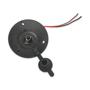 Conversions Tech Starlink Power Accessories Starlink Mini DC Power Panel Socket, Flush Mount | Tethered Dust Cap, Red/Black Pigtail Leads, RV, Van, Marine and Overland | CT-SK0114