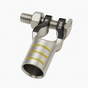 Conversions Tech Straight Style Battery Post Terminal, 4/0 AWG, Negative