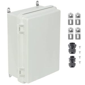 Conversions Tech SucceBuy Outdoor Electrical Junction Box ABS Plastic&Hinged Cover Stainless Steel Latch IP67 Waterproof for Electrical Projects