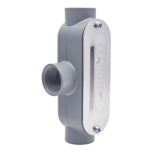 T Conduit Body 3/4 in. Threaded, Rigid/IMC, Copper-Free Aluminum, with Cover & Gasket