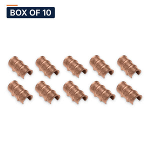 Conversions Tech Electrical > Connectors > Neutral Bars Box of 10 ($0.99 ea) Thin-Wall Copper C-Tap, 12-10 AWG