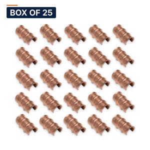 Conversions Tech Electrical > Connectors > C-Taps Box of 25 ($2.12 ea) Thin-Wall Copper C-Tap 3 AWG -12 AWG