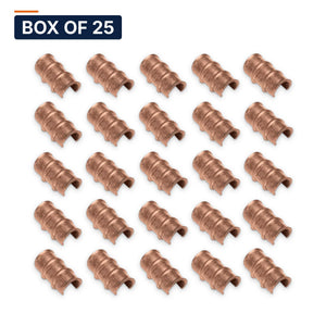 Conversions Tech Electrical > Connectors > C-Taps Box of 25 ($1.04 ea) Thin-Wall Copper C-Tap, 8-10 AWG