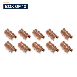 Conversions Tech Electrical > Connectors > C-Taps Box of 10 ($1.09 ea) Thin-Wall Copper C-Tap, 8-10 AWG