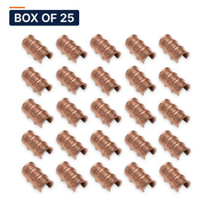 Conversions Tech Box of 25 ($0.92 ea) Thin-Wall Copper C-Tap, Irreversible Grounding Tap, Each or Box of 10/25/100 | 610-23109