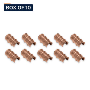 Conversions Tech Box of 10 ($0.99 ea) Thin-Wall Copper C-Tap, Irreversible Grounding Tap, Each or Box of 10/25/100 | 610-23109