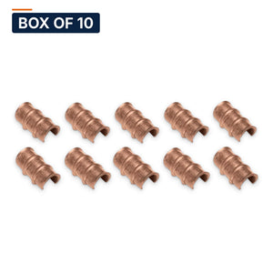 Conversions Tech Electrical > Connectors > C-Taps Box of 10 ($0.99 ea) Thin-Wall Copper C-Tap, Irreversible Grounding Tap, Each or Box of 10/25/100 | 610-23110