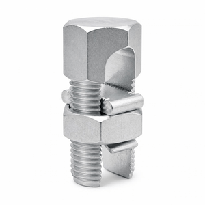 Conversions Tech Electrical Tin Plated Copper Split Bolt Connector 1/0 STR to 6 SOL | Dual Rated AL9CU, 35 kV, UL 486A-486B | 610T-1X0