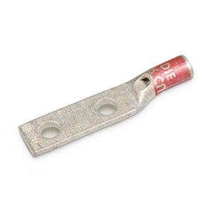 Conversions Tech Electrical > Connectors > Compression Lugs Two-Hole Compression Lug 8 AWG 1/2" Stud | 90°C Tin-Plated Copper