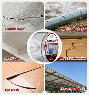 Conversions Tech Upgraded Butyl Seal Silver RV Repair Window Silicone Boat Sealing Rubber Roof Patching Leak Proof Waterproof Antistatic Feature