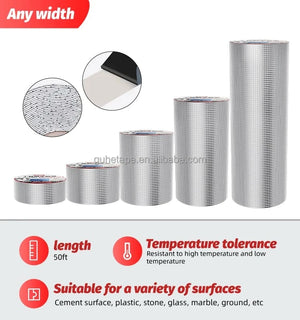 Conversions Tech Upgraded Butyl Seal Silver RV Repair Window Silicone Boat Sealing Rubber Roof Patching Leak Proof Waterproof Antistatic Feature