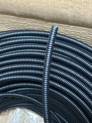 Conversions Tech 100CM Vehicle wiring harness conduit, high-temperature resistant PP flame-retardant and heat-insulating corrugated conduit, automotive