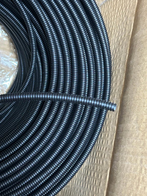 Conversions Tech 100CM Vehicle wiring harness conduit, high-temperature resistant PP flame-retardant and heat-insulating corrugated conduit, automotive