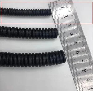 Conversions Tech 100CM Vehicle wiring harness conduit, high-temperature resistant PP flame-retardant and heat-insulating corrugated conduit, automotive