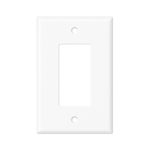 Conversions Tech Wall Plates Wallplate |  Decora Wall Plate  |  1 Gang | White