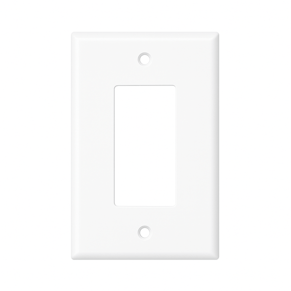 Conversions Tech Wall Plates Wallplate |  Decora Wall Plate  |  1 Gang | White