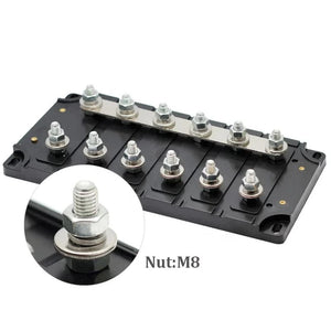 Conversions Tech Waterproof 6 Way Car Automotive Auto Bolt Down Bolt on Screw Type MIDI ANS Mega ANL Fuse Box Block Holder