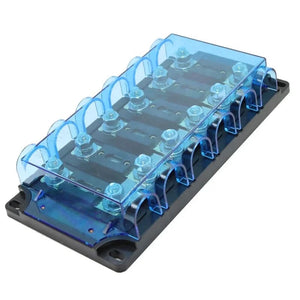 Conversions Tech 400 A / 12V-48V Waterproof 6 Way Car Automotive Auto Bolt Down Bolt on Screw Type MIDI ANS Mega ANL Fuse Box Block Holder