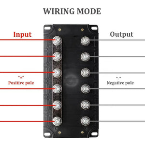 Conversions Tech Waterproof 6 Way Car Automotive Auto Bolt Down Bolt on Screw Type MIDI ANS Mega ANL Fuse Box Block Holder