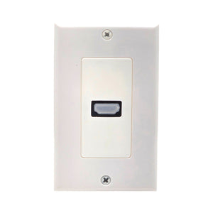 Conversions Tech Wall Plates White HDMI Wall Plate with 90° Coupler
