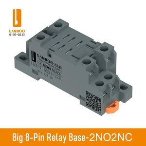 Conversions Tech Big 8Pin-Base / DC24V WINDOO Small Intermediate Electromagnetic Relay F18 HH54 MY AC DC 12 24 220V  Big 8 Feet Transparent