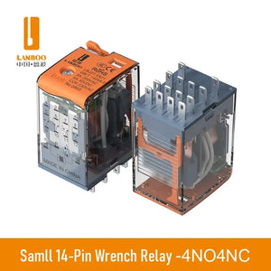 Conversions Tech Small 14Pin Relay-T / DC12V WINDOO Small Intermediate Electromagnetic Relay F18 HH54 MY AC DC 12 24 220V  Big 8 Feet Transparent