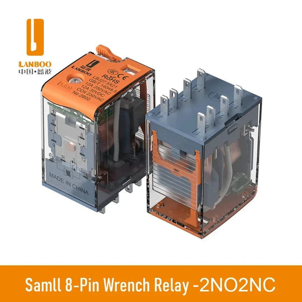 Conversions Tech Small 8Pin Relay-T / DC12V WINDOO Small Intermediate Electromagnetic Relay F18 HH54 MY AC DC 12 24 220V  Big 8 Feet Transparent