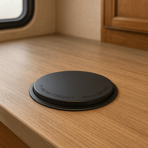 Conversions Tech Pop-Up Power Wireless Charger - Compact, Versatile, and Efficient Charging Solution Black