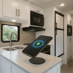 Conversions Tech Pop-Up Power Wireless Charger - Compact, Versatile, and Efficient Charging Solution Black