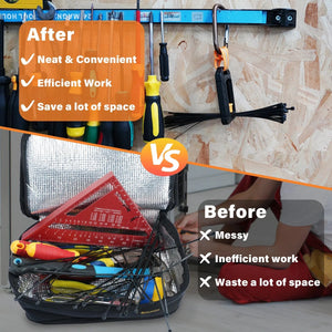 Conversions Tech Zip Ties Holder,Reusable Zip Tie Organizer Band,Cable Tie Bracket for wire ties Arrangement.(1PC/black)