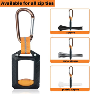 Conversions Tech Zip Ties Holder,Reusable Zip Tie Organizer Band,Cable Tie Bracket for wire ties Arrangement.(1PC/black)