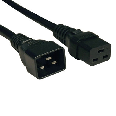 Power Cable | Heavy Duty Power Cord (IEC-320-C19 to IEC-320-C20), 12AWG 3ft - Conversions Technology