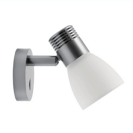 Conversions Technology Lighting 12V LED Reading Light, Dimmable Touch Switch + Night Light, 1W, Surface Mounted for RV/Boat