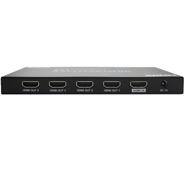 Conversions Technology Audio & Video Splitters & Switches 1x4 HDMI 2.0b 18Gbps Splitter  |  Slim Design, 5V