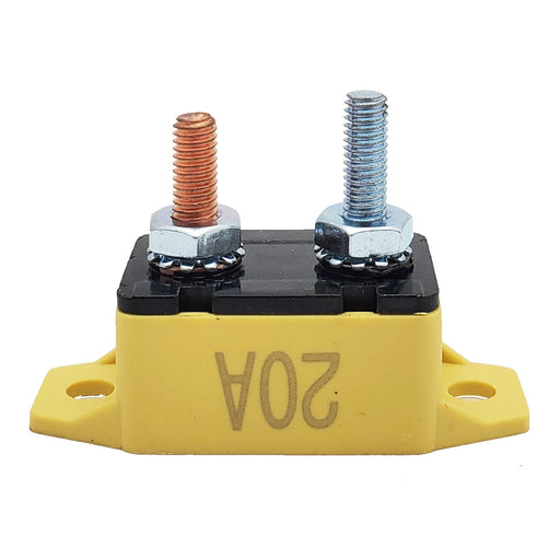 Conversions Technology CIRCUIT BREAKER 20 Amp | Short Stop Circuit Breakers | Type I Reset | Blue