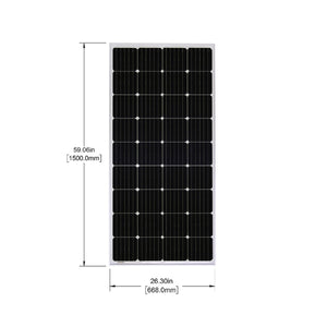 Conversions Technology Solar Panels 200 Watt 12V Solar Panel