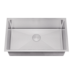 Conversions Technology 27 X 16 X 7 Handmade Undermount Single Large Bowl Stainless Steel Kitchen Sink