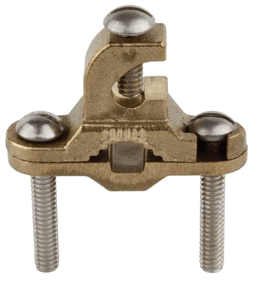Conversions Technology 3/8 in. to 1 in. Bronze Ground Clamp with Lay-in Lug for 10 - 2 AWG