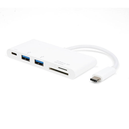 USB C Hub | USB 3.1 Type-C to USB 3.0[x2] + Micro SD + SD/MMC + Type-C Charging - Conversions Technology