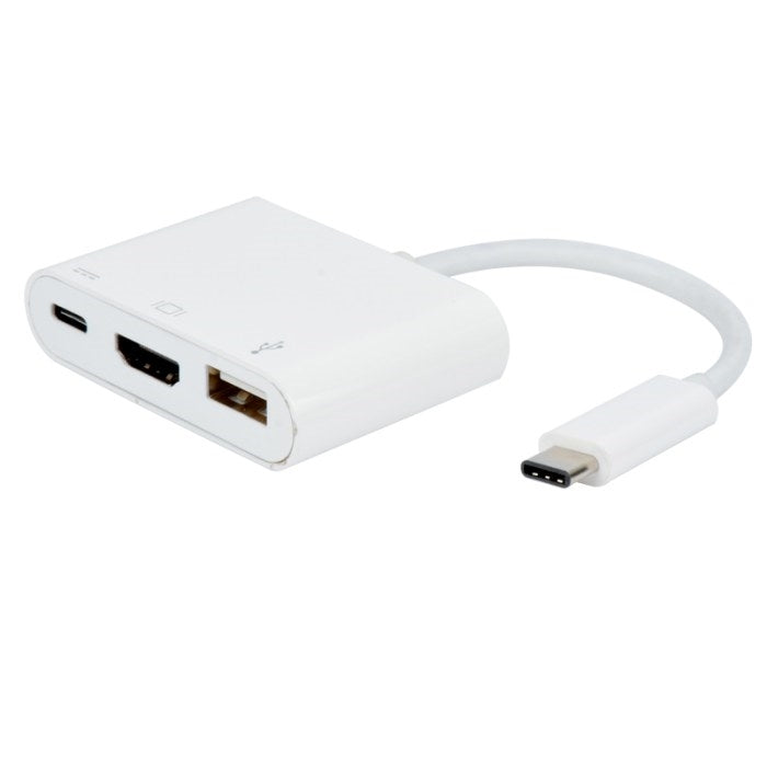 USB C Adapter Hub | USB Type-C to USB 3.0 + HDMI + Type-C Charging - Conversions Technology