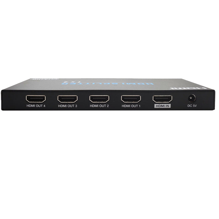 1x4 HDMI 2.0b 18Gbps Splitter | Slim Design, 5V - Conversions Technology