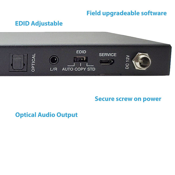 Conversions Technology Audio Video Matrix 4x2 HDMI 2.0 Matrix Switcher with Audio Extractor/Scale/ARC/EDID